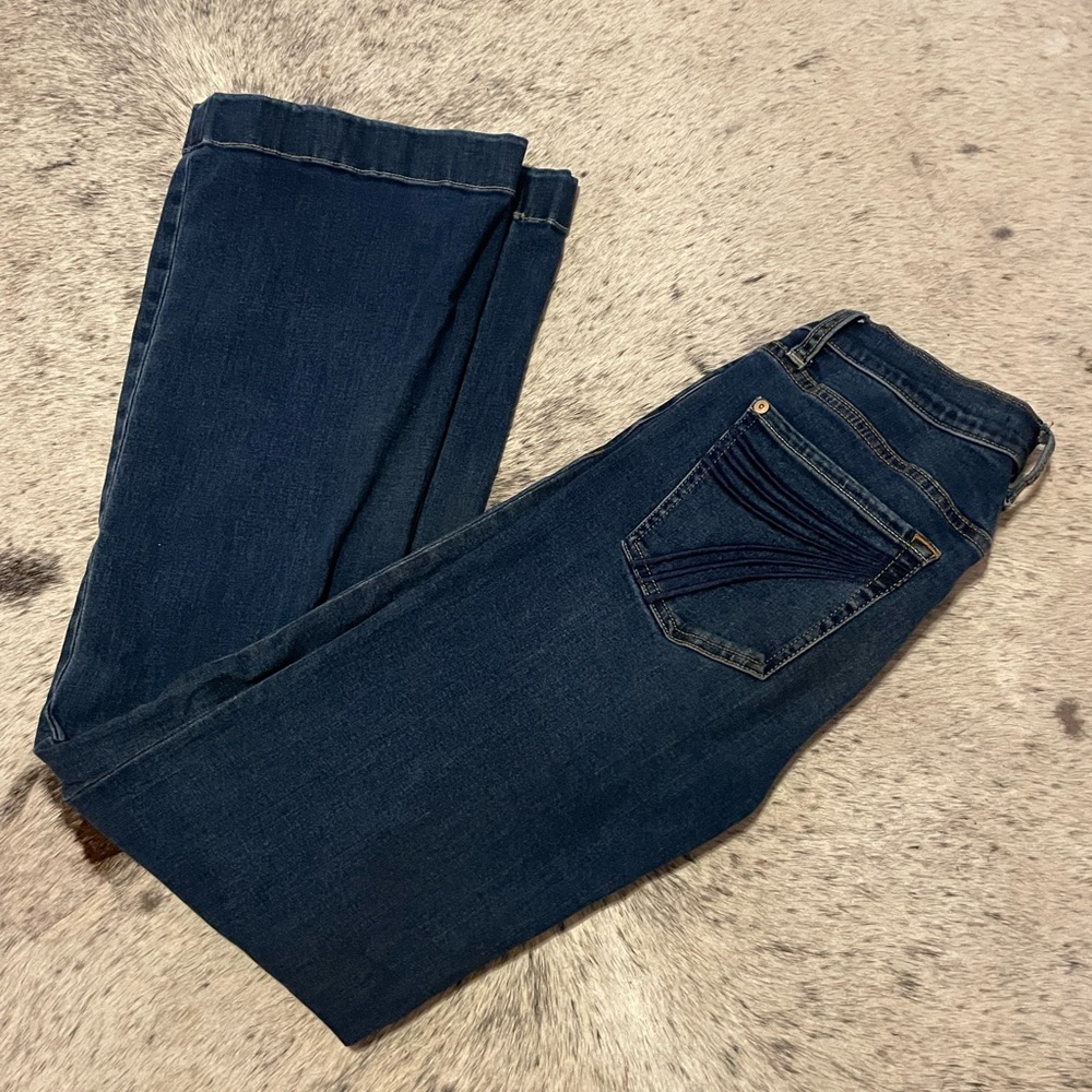 7 For All Mankind Dark Blue Trousers Size 28 Practically New